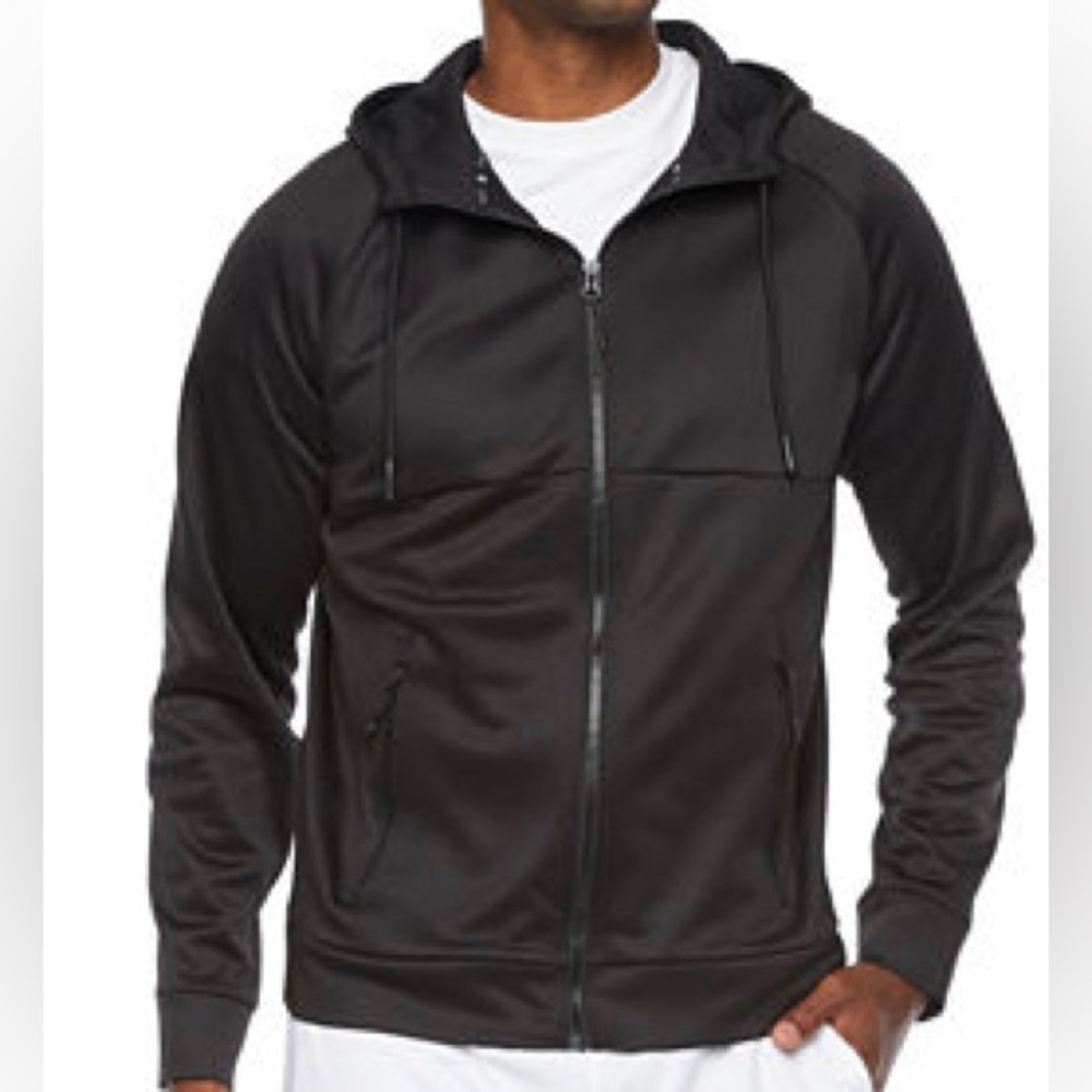 Xersion Mens Long Sleeve Hoodie Full zip up  Medium NWT